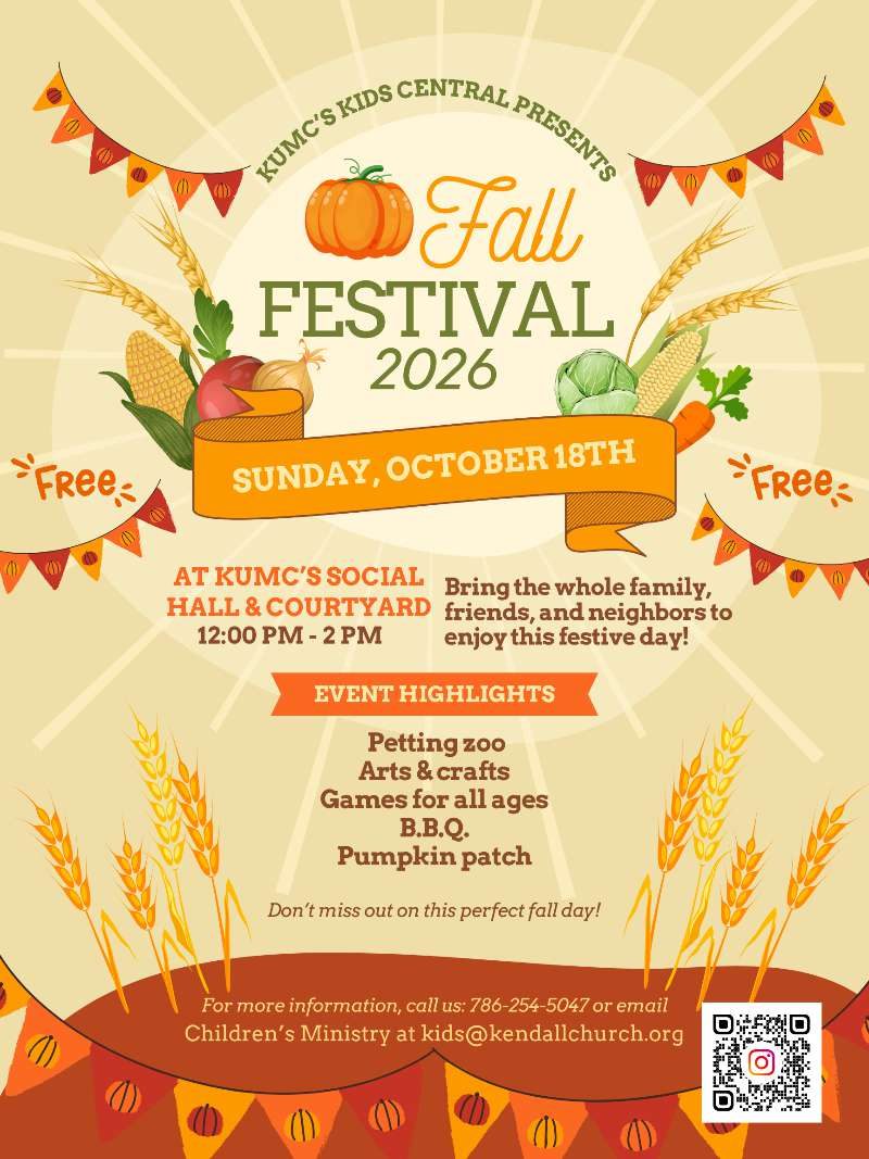 KUMC Fall Festival - Sunday, October 18