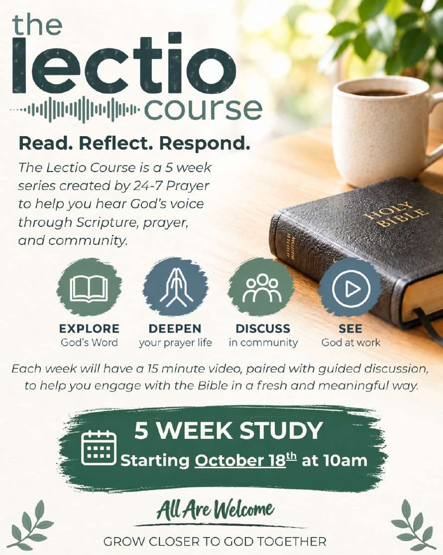 The Lectio Course - five-week study beginning October 18 at 10am