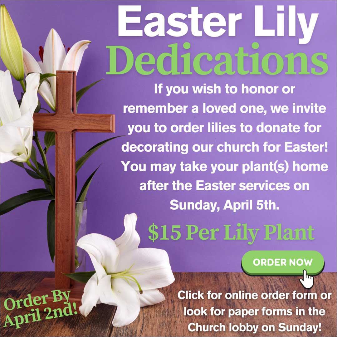 Easter Lily Dedications