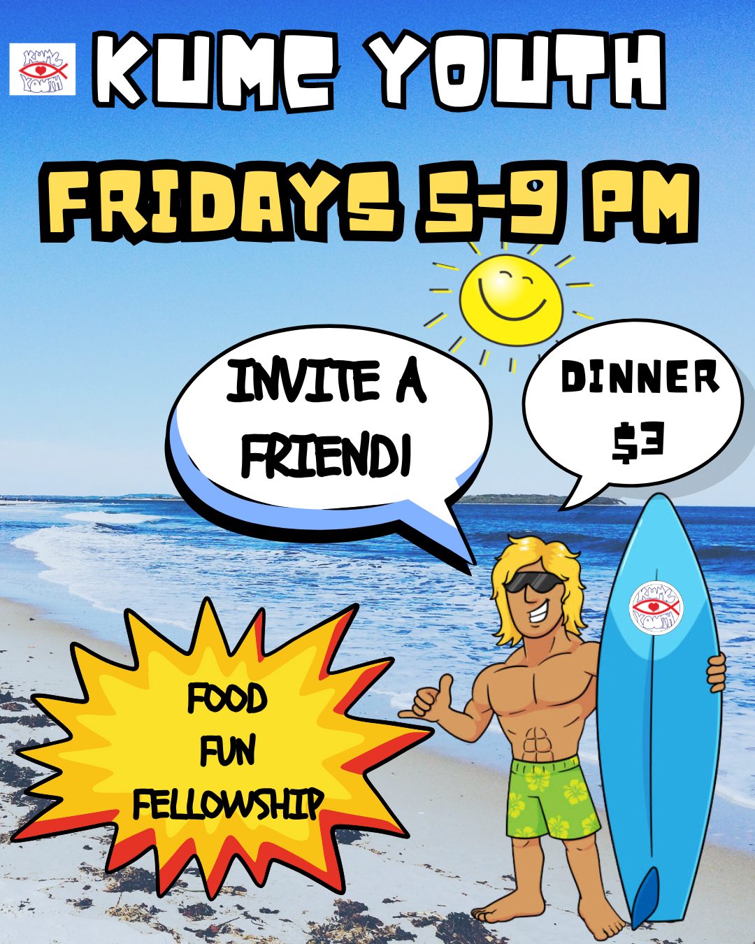 KUMC Youth Fridays 5 to 9 PM